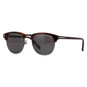 New TOM FORD Henry Brown Round FT0248/S 52A Sunglasses Women